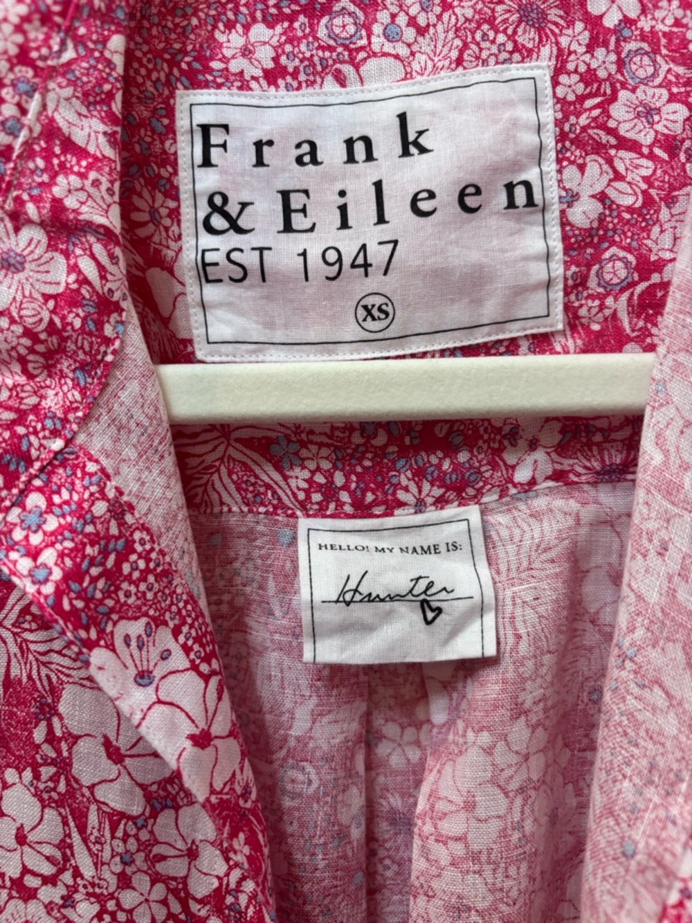 Frank & Eileen Pink Floral Button-Front Shirt - Picture 2 of 2